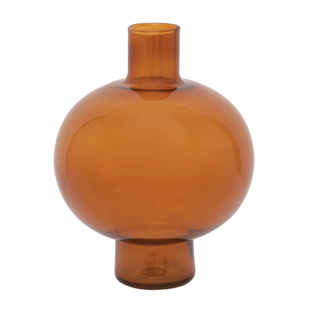 Round vase 20 cm, Golden oak