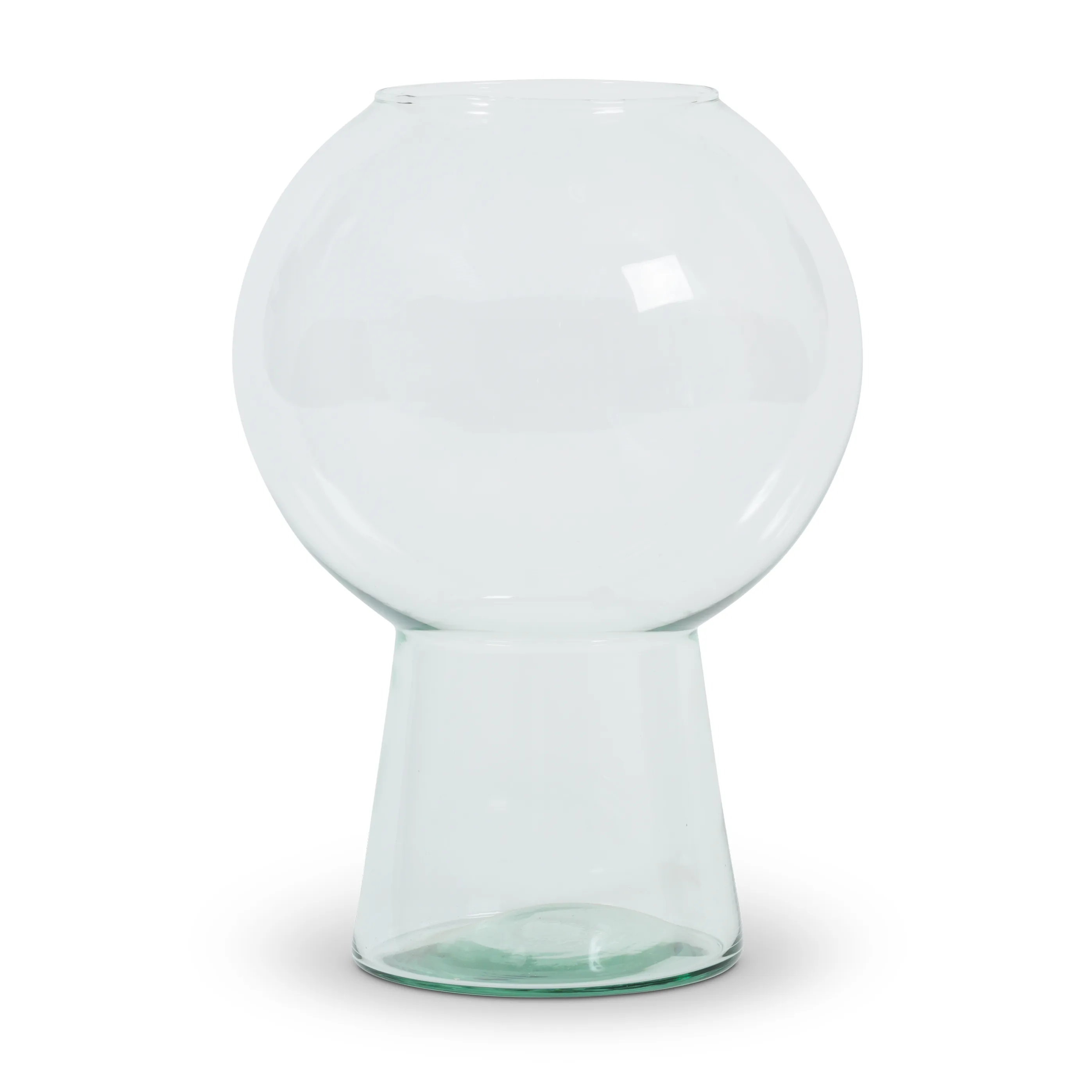 UNC vase resirkulert glass L 24,9 cm, Klar