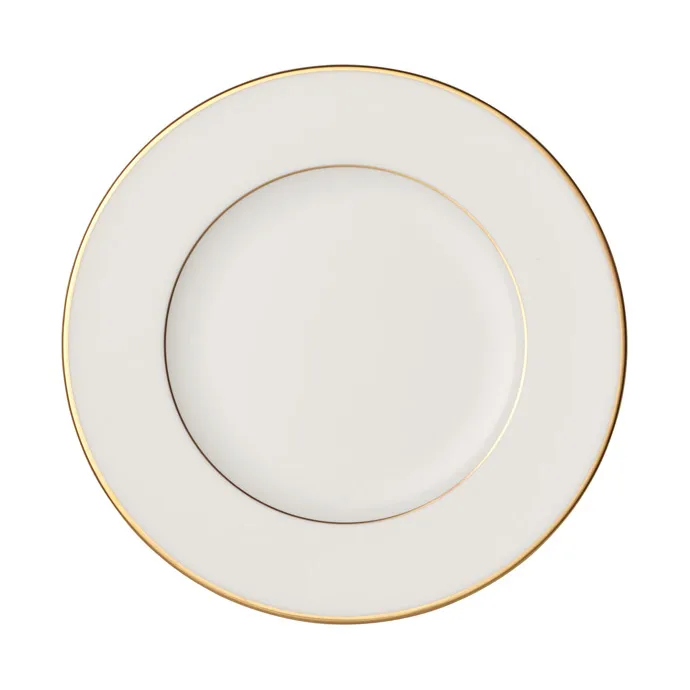 Anmut Gold frokosttallerken, Hvit