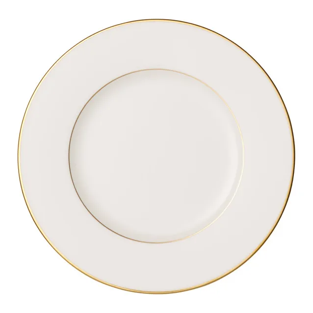 Anmut Gold salattallerken, Hvit