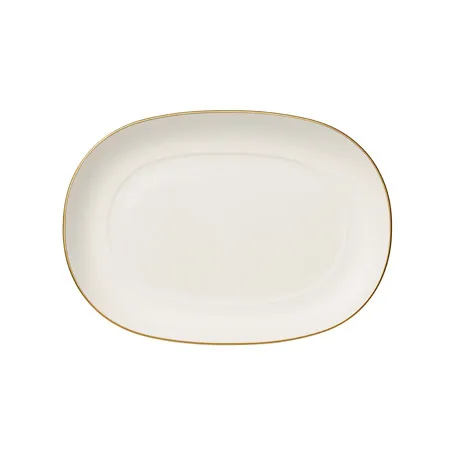 Anmut Gold serveringsfat 20 cm, Hvit