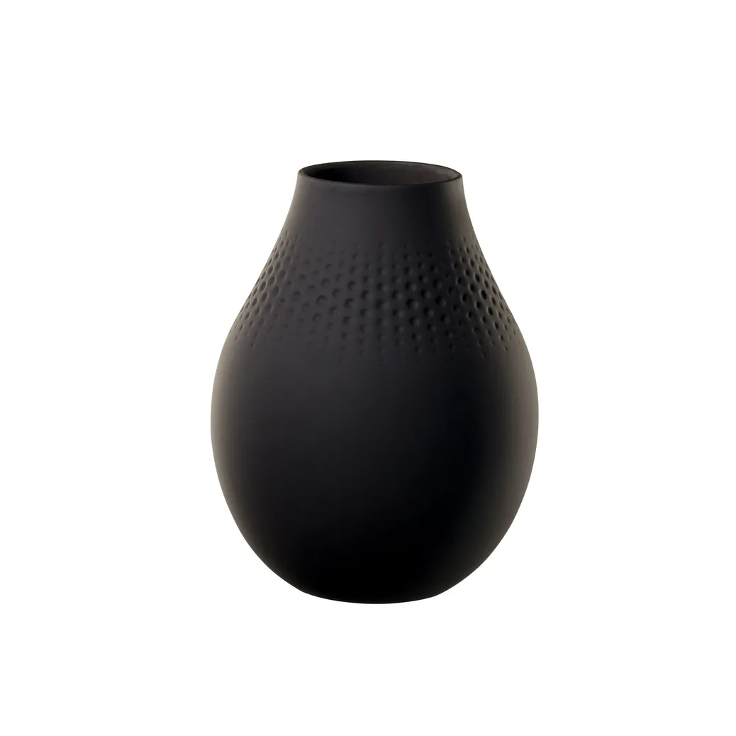 Collier Noir Perle vase, medium