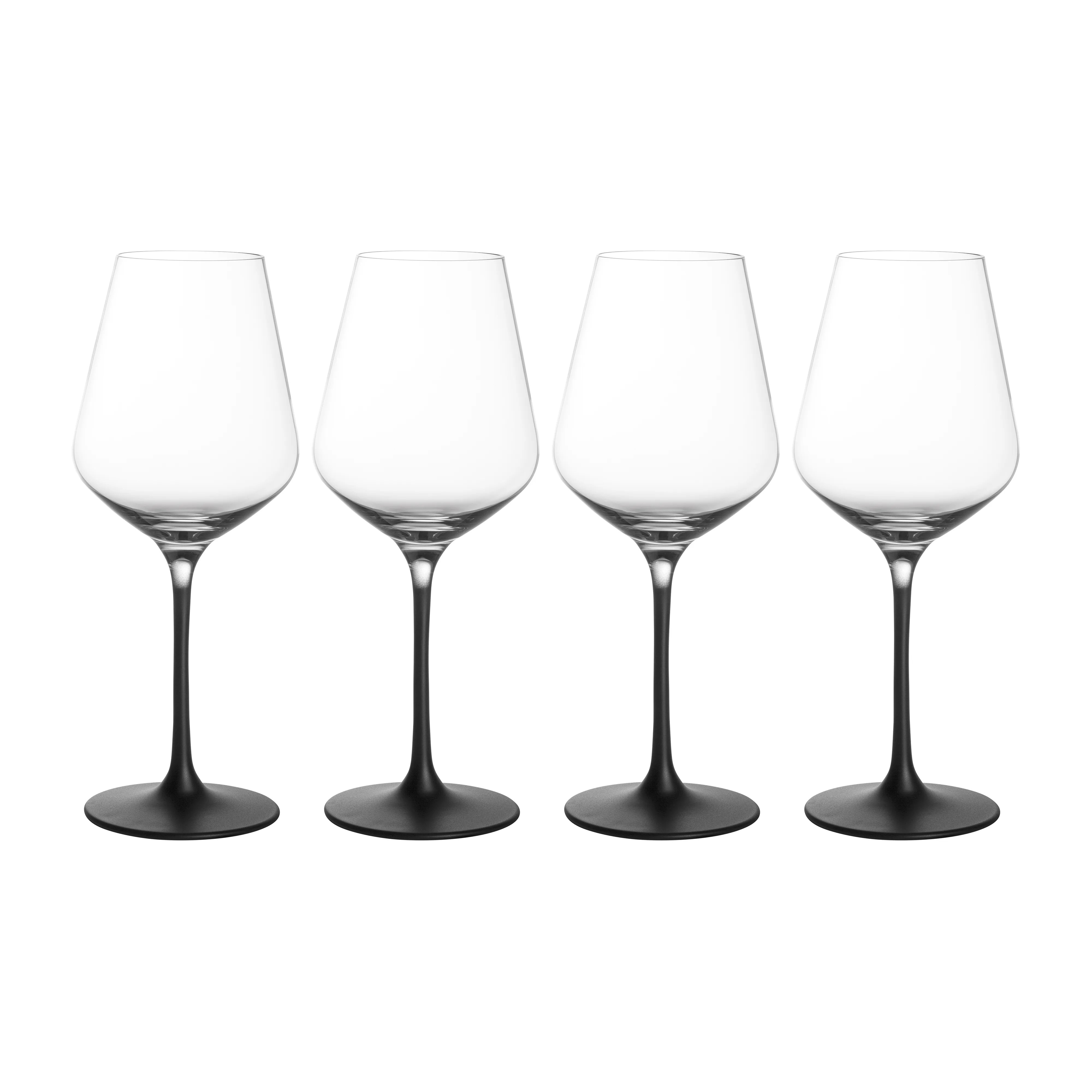 Manufacture Rock hvitvinsglass 38 cl, 4-pk, Klar-svart