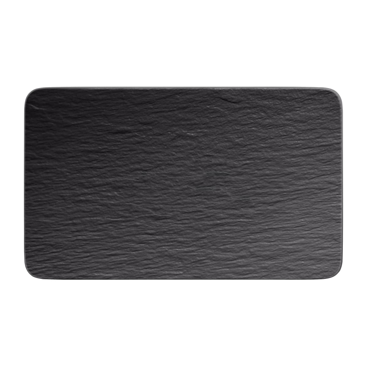 Manufacture Rock tallerken 17 x 28 cm, Svart
