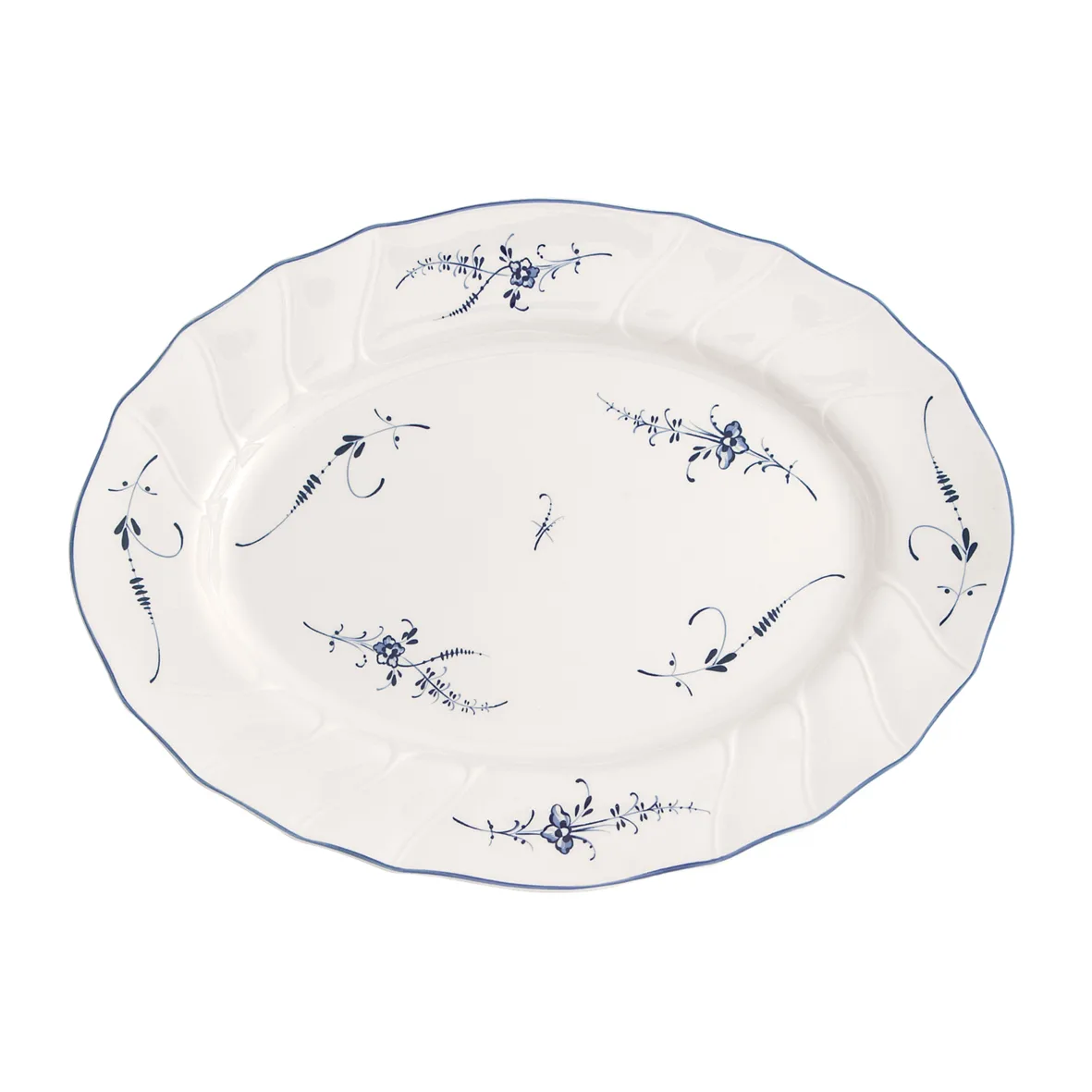 Old Luxembourg ovalt serveringsfat, 36 cm