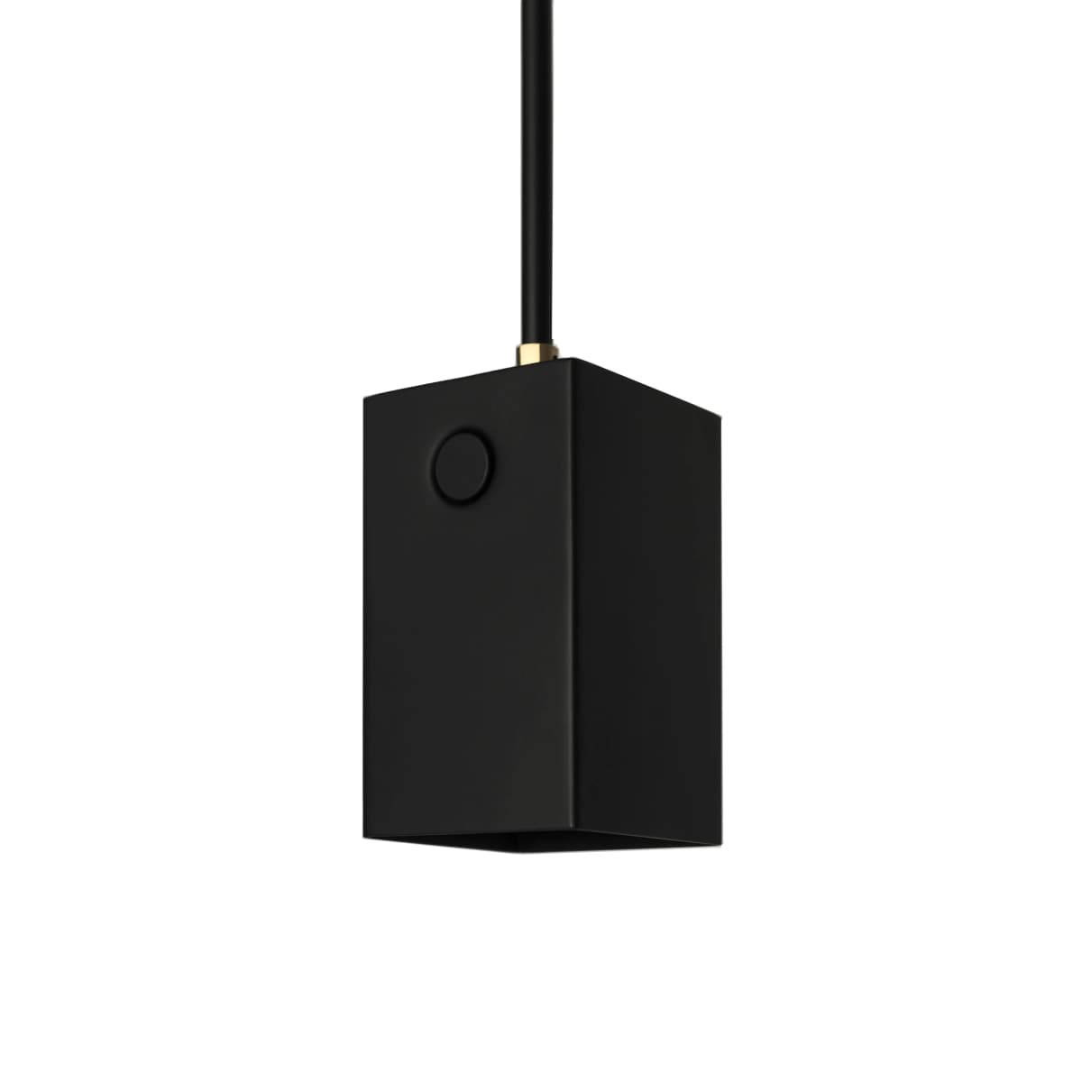 Box taklampe, matt svart