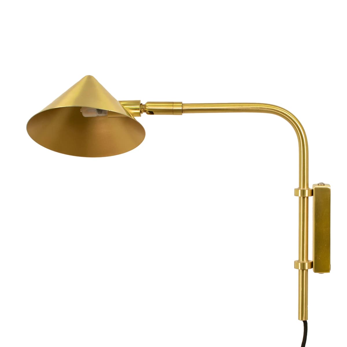 Kelly vegglampe kort arm, Guld