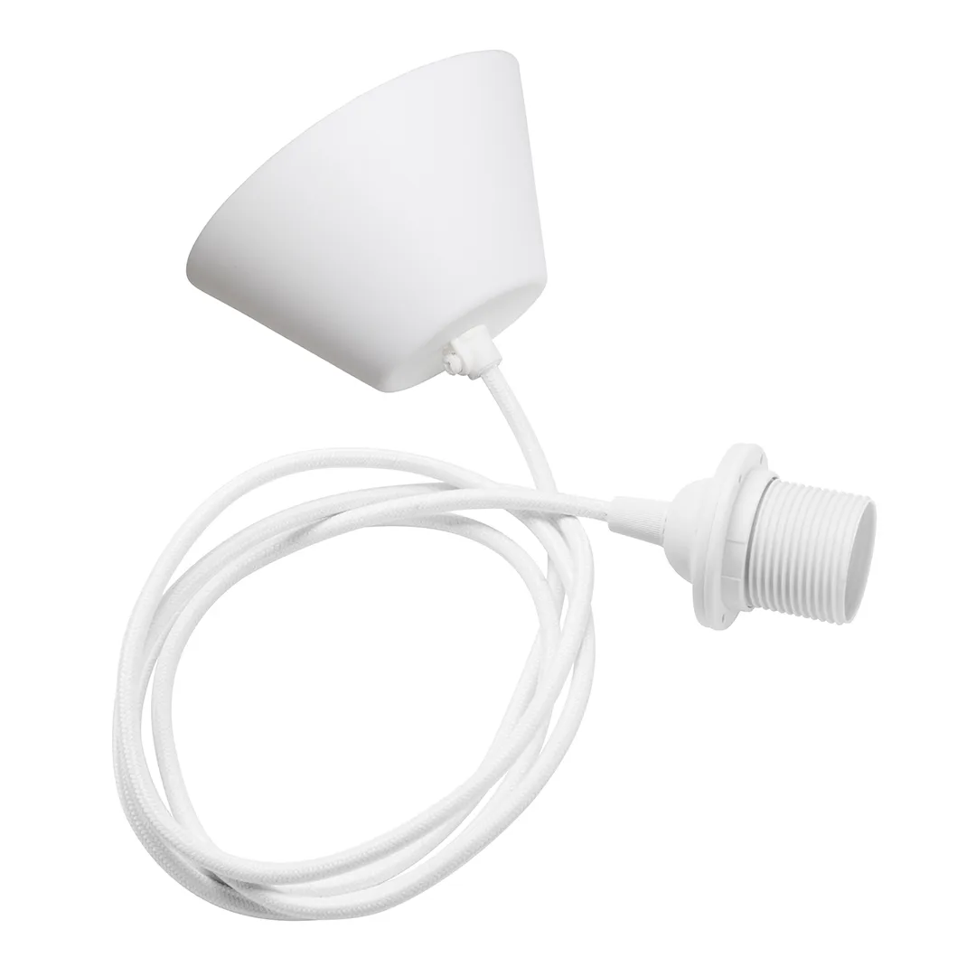 Watt & Veke takoppheng tekstil, hvit