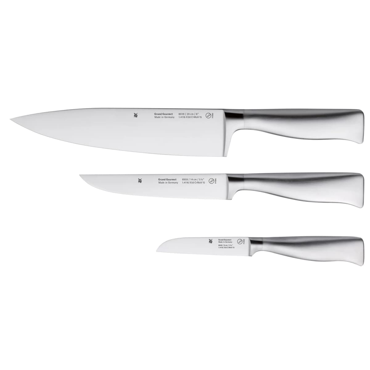 Grand Gourmet knivsett 3 deler, Rustfritt stål