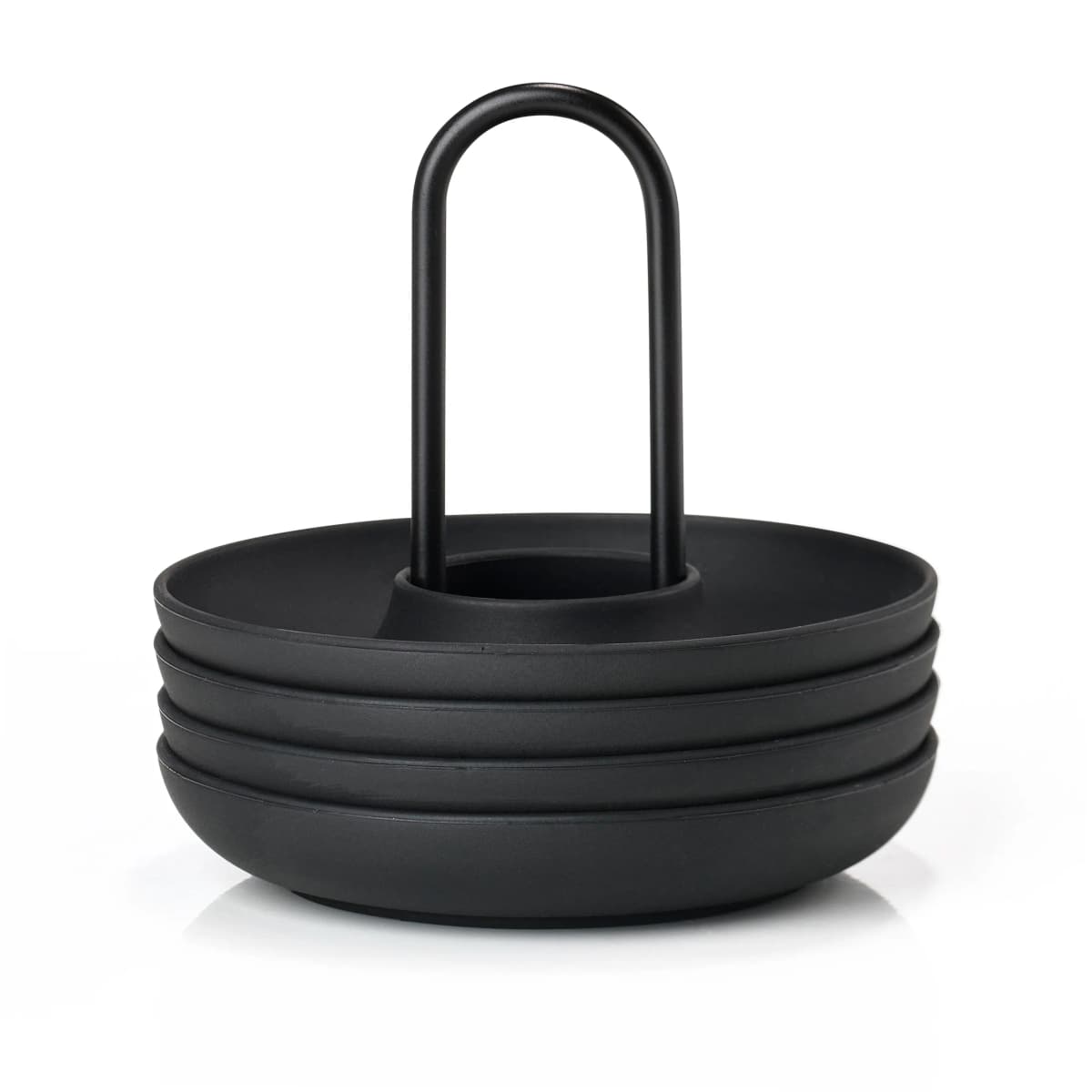 Singles eggeglass 4 -pack med beholder, Black