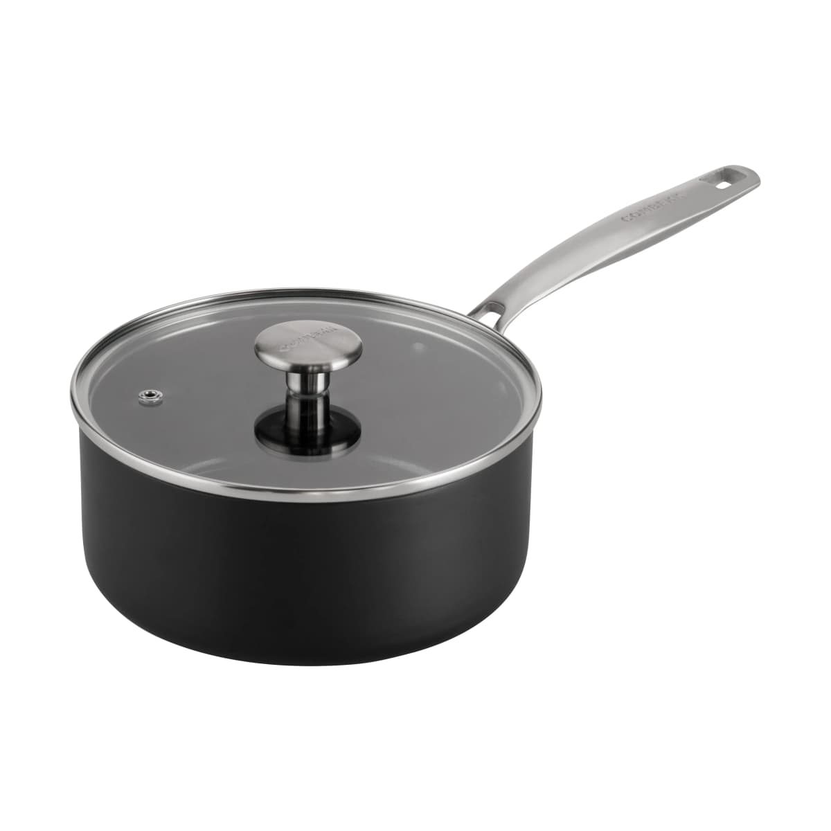 Combekk Element kasserolle med lokk aluminium svart, Ø18 cm