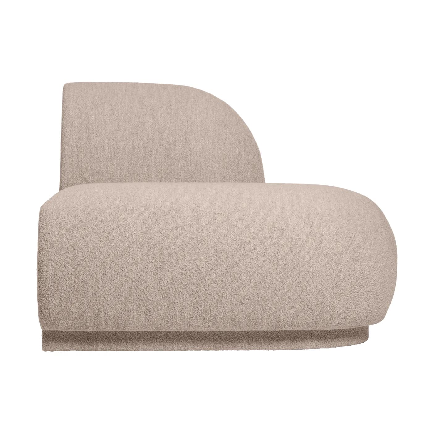 Rico open sofa modul R, Soft bouclé-natural