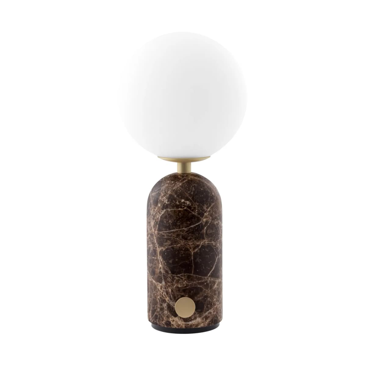Torrano portabel bordlampe, Brun marmor