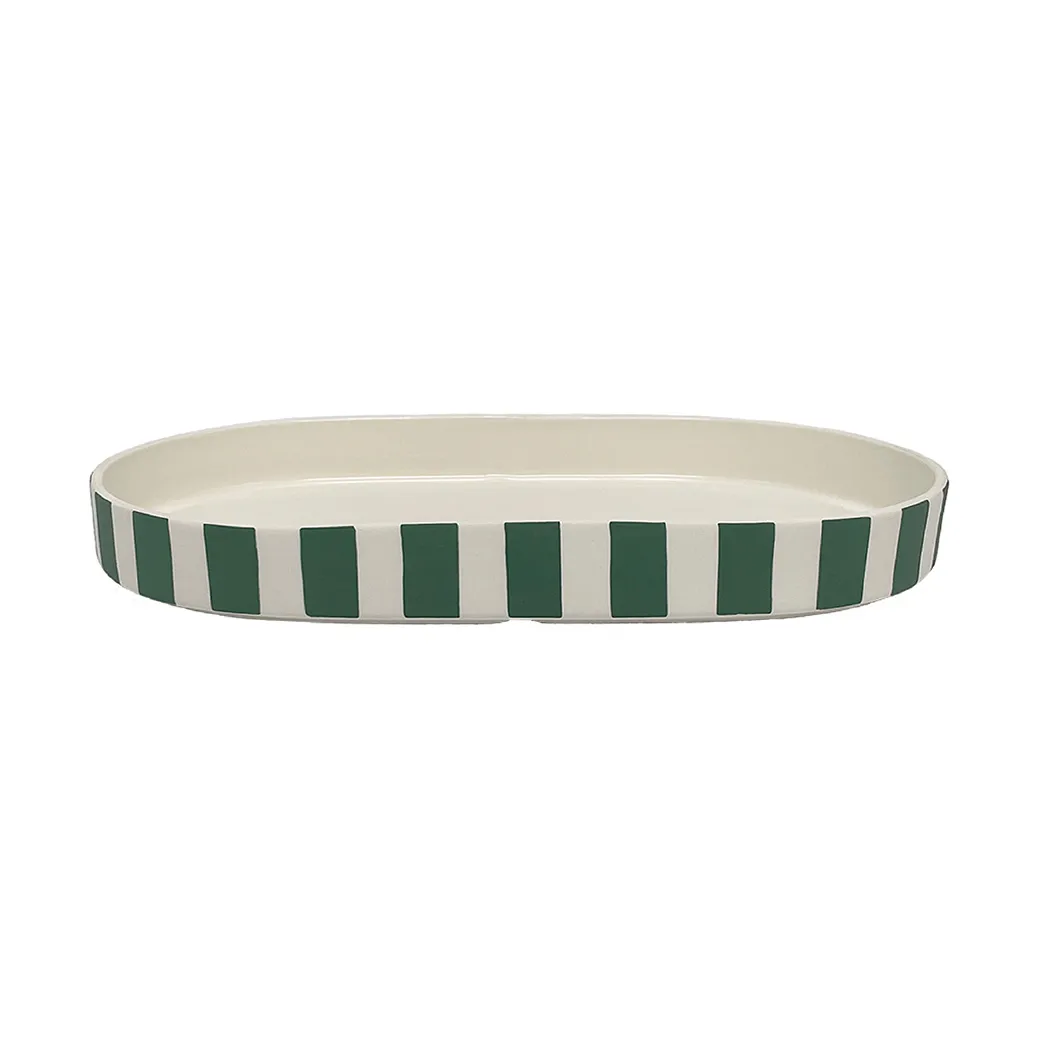 Toppu oval dekorasjonsbrikke, Green
