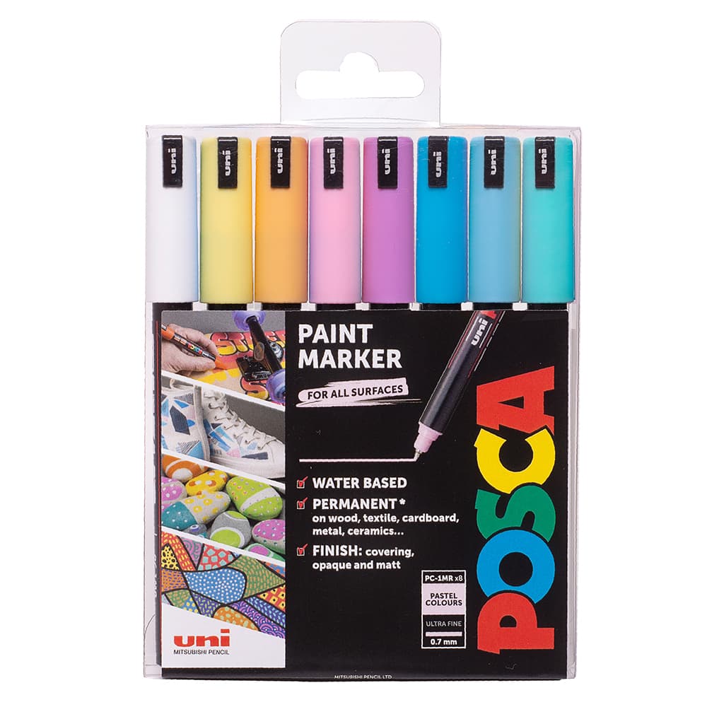 PC1MR UltraFine 0,7mm Sett Pastell 8stk