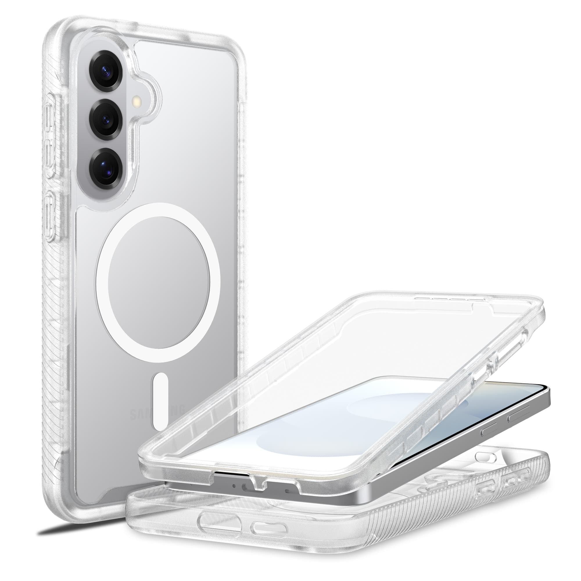 Samsung Galaxy S26 Plus Deksel Magnetisk Full Protection, Gjennomsiktig