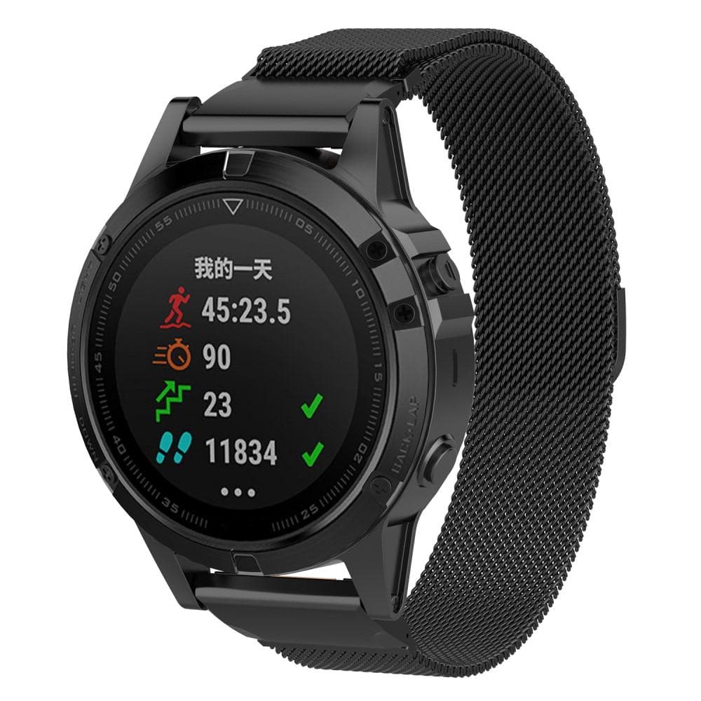 Garmin Quatix 8 47mm Reim Milanese Loop, Svart