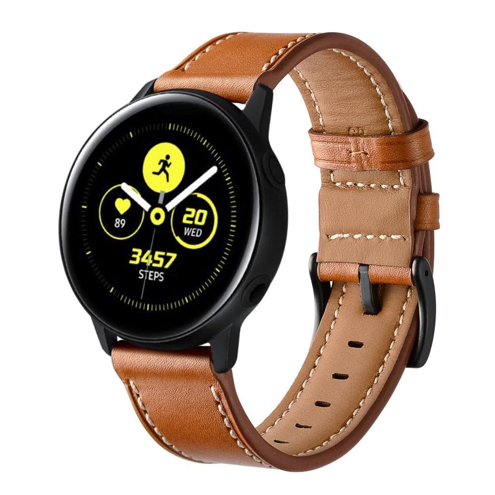 Samsung Galaxy Watch 42mm Reim i ekte skinn, Cognac