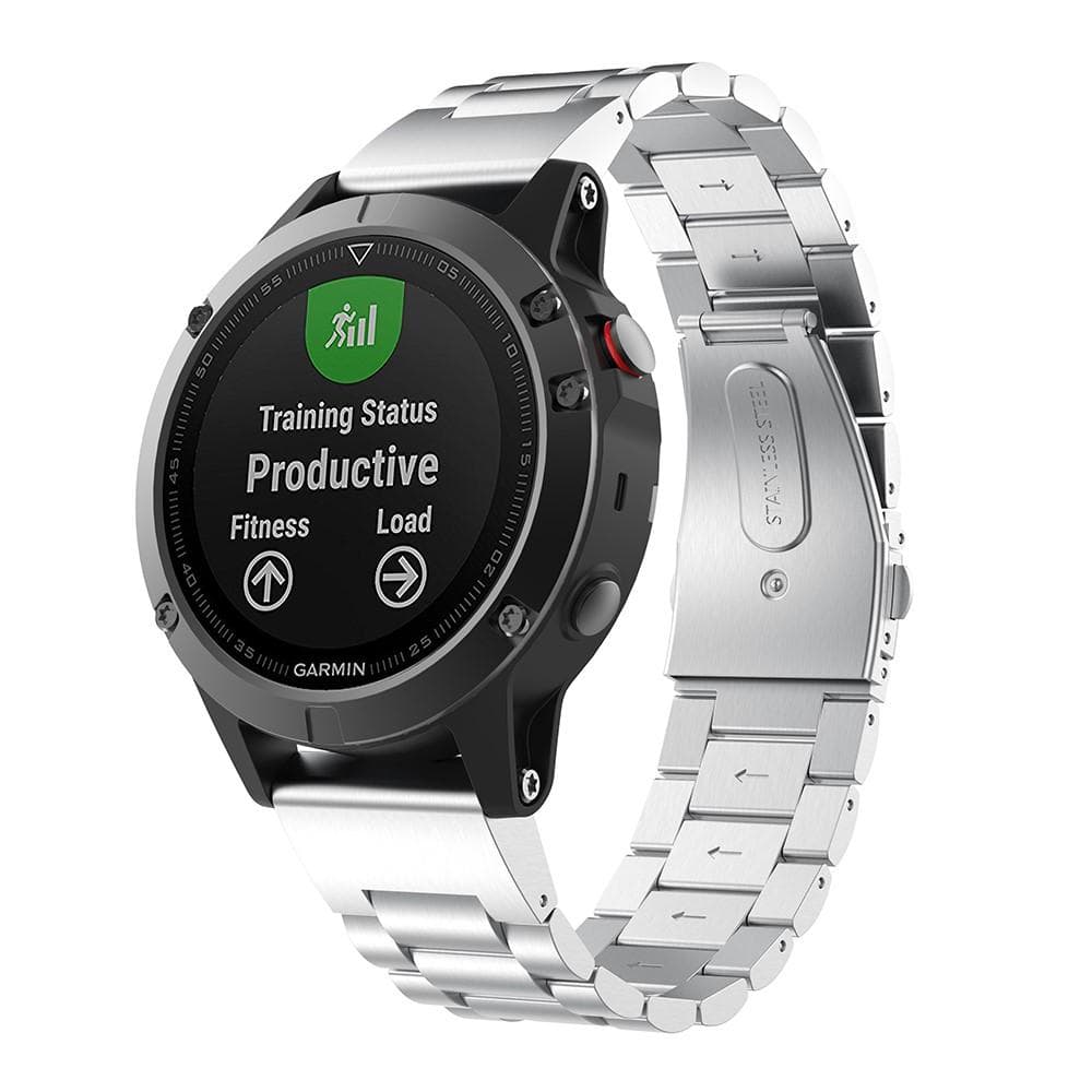 Garmin Fenix E 47mm Elegant lenkereim i metall, Sølv