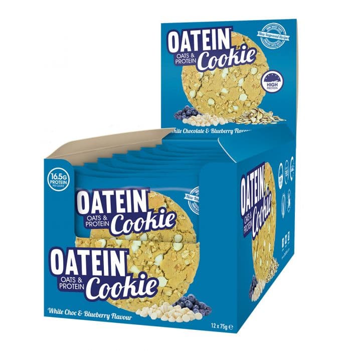 Oatein Super Cookies White Chocolate & Blueberry 12x75g