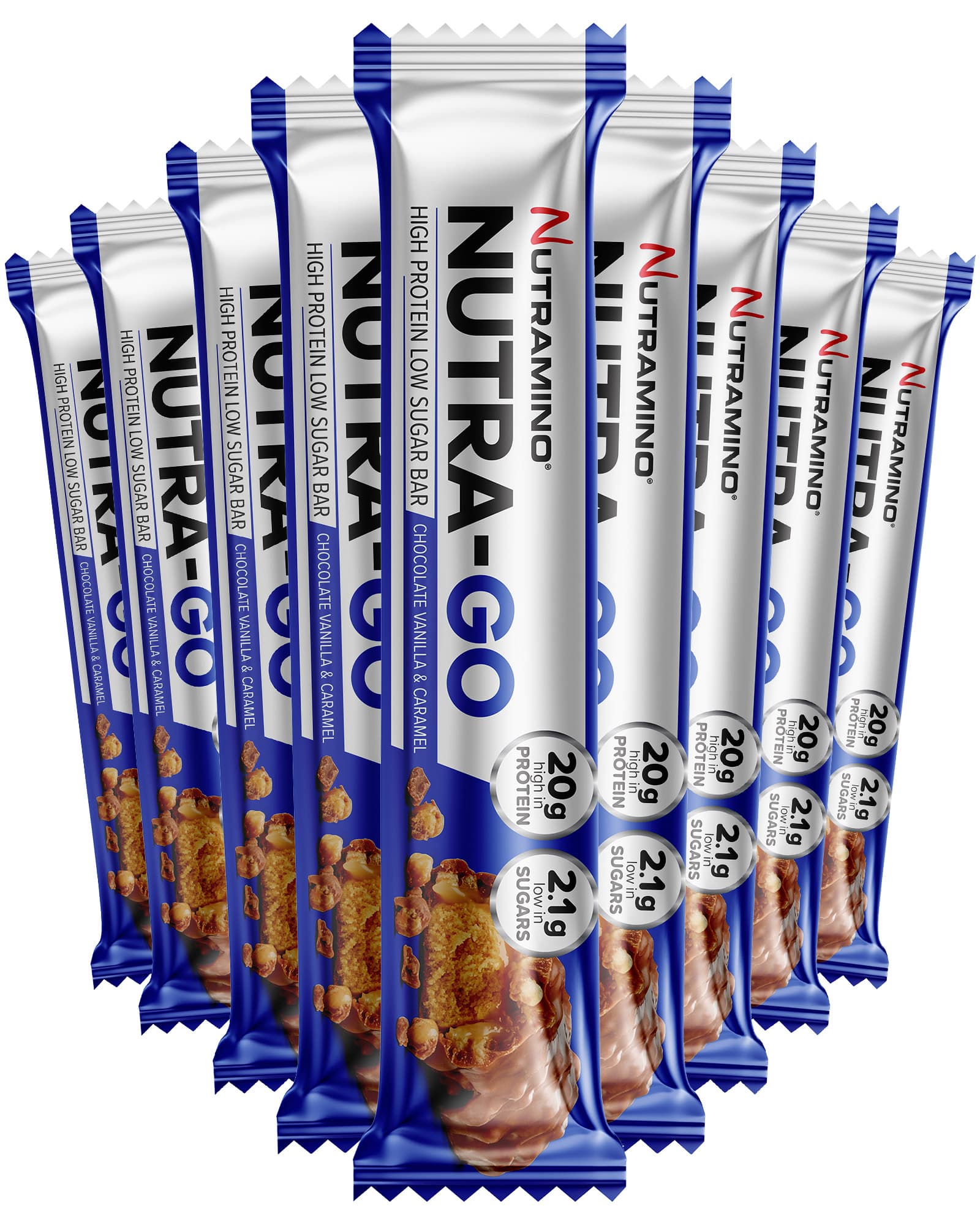 Nutramino GO Bar Chocolate Vanilla & Caramel 12x64g