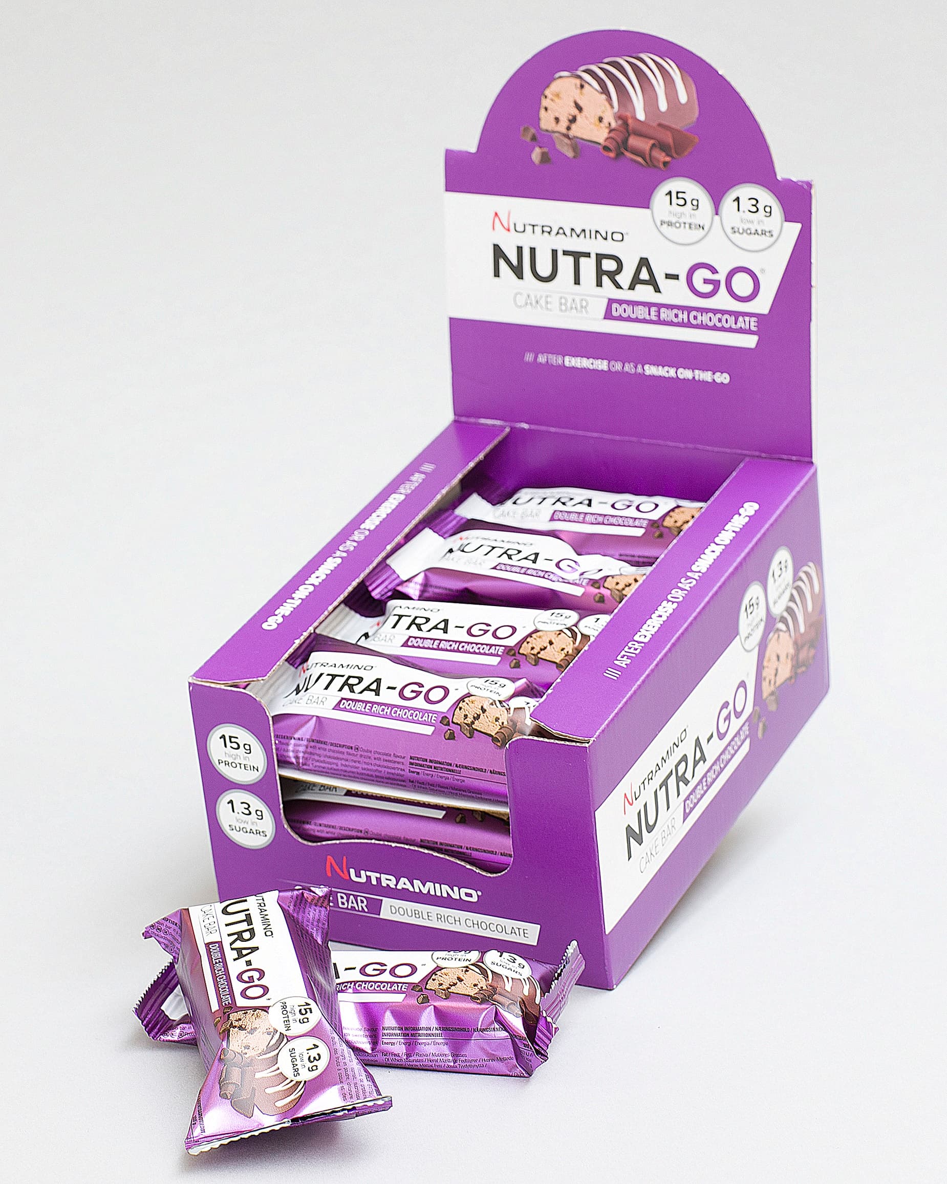 Nutramino Go Cake Bar Double Chocolate 12x57g