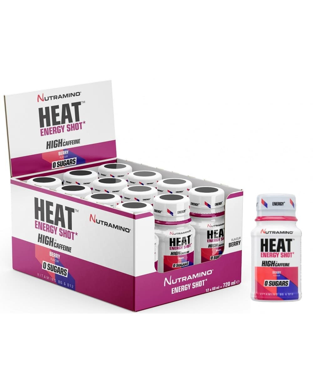 Nutramino HEAT Energy Shot Berry 12x60ml