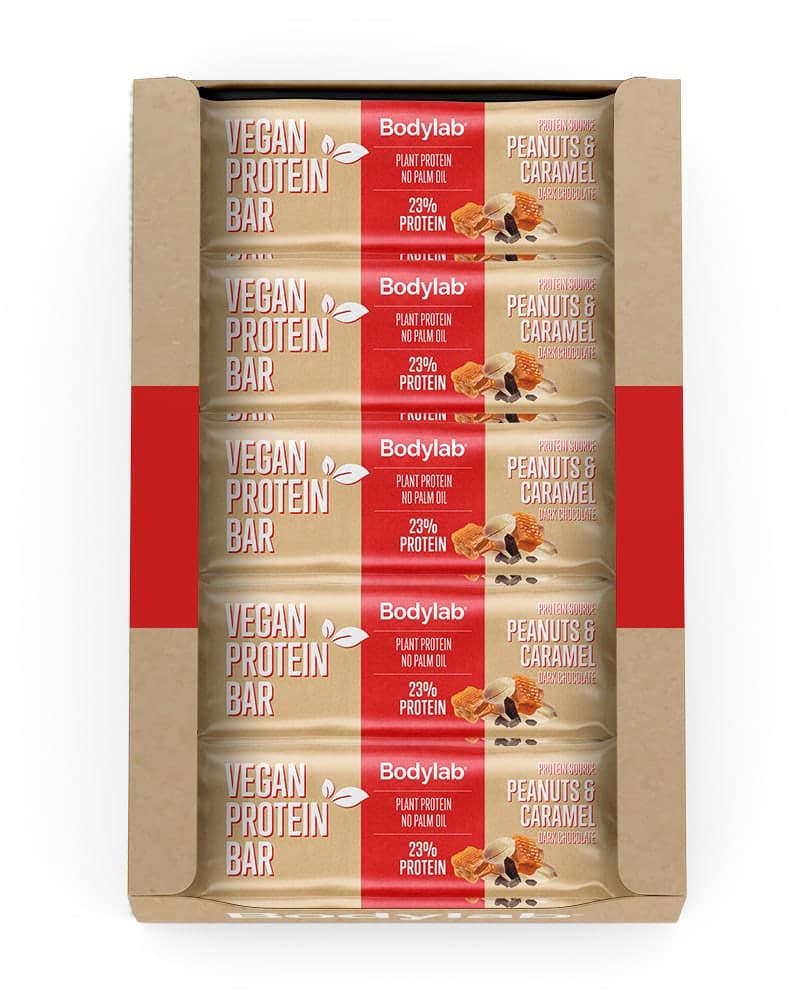 Bodylab Vegan Bar - Peanuts & Caramel 20x40g