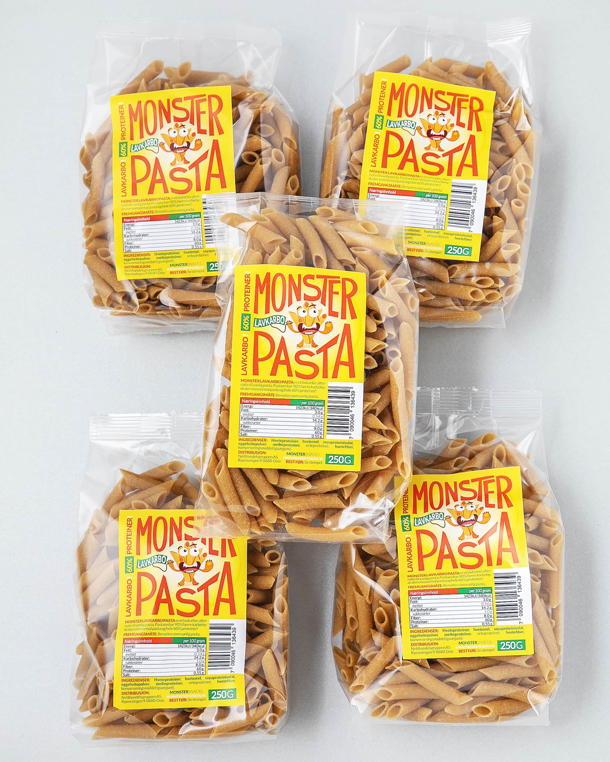 Monster Proteinpasta 5x250g