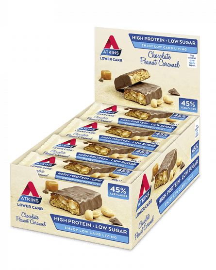 Atkins Advantage Chocolate Peanut Caramel Bar 16x60g