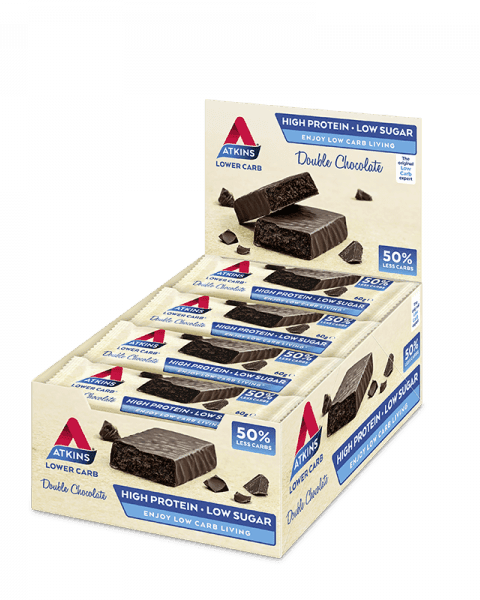 Atkins Double Chocolate bar 16x60g