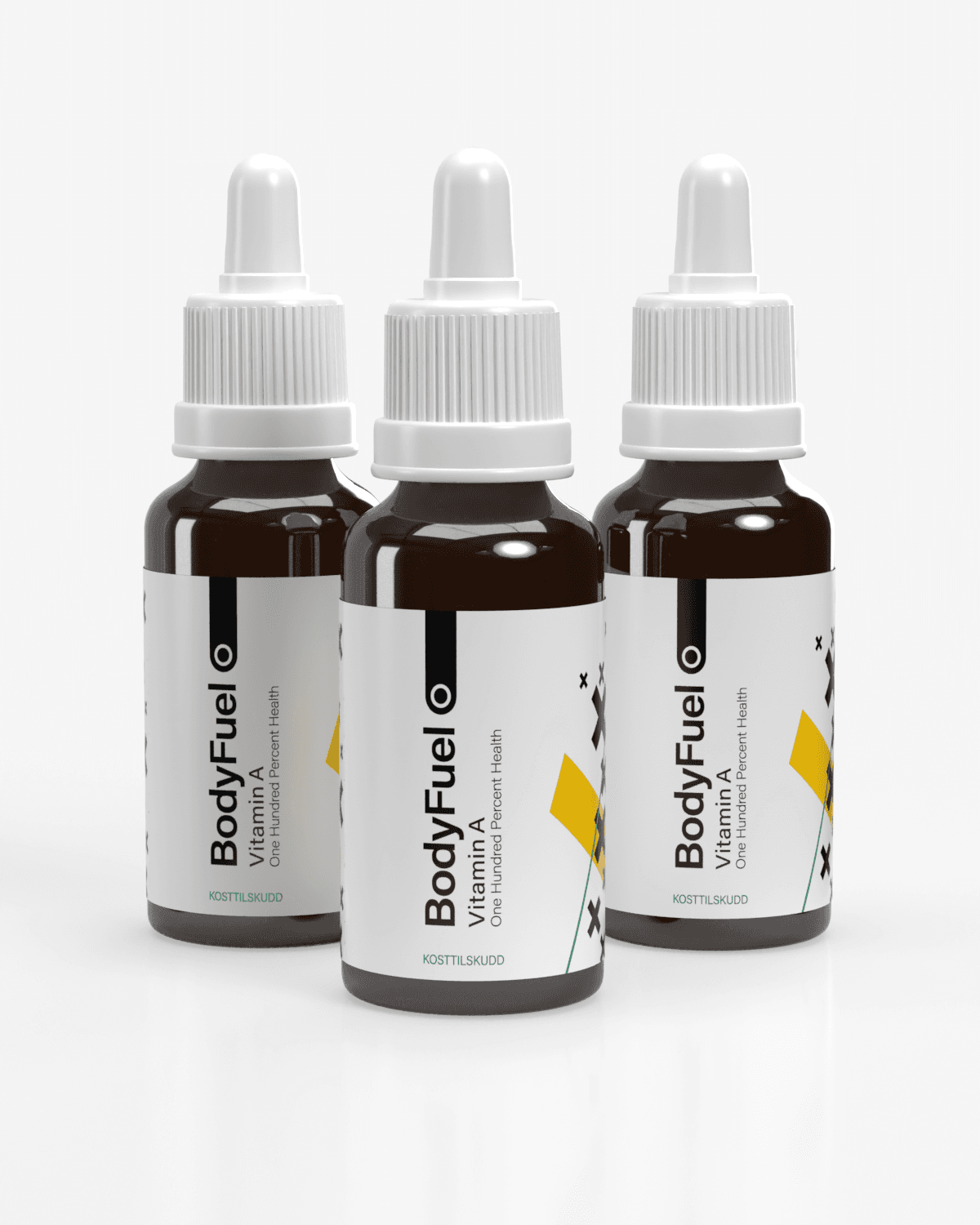 3x BodyFuel Super-Strength Vitamin A - TRE ÅRS FORBRUK!