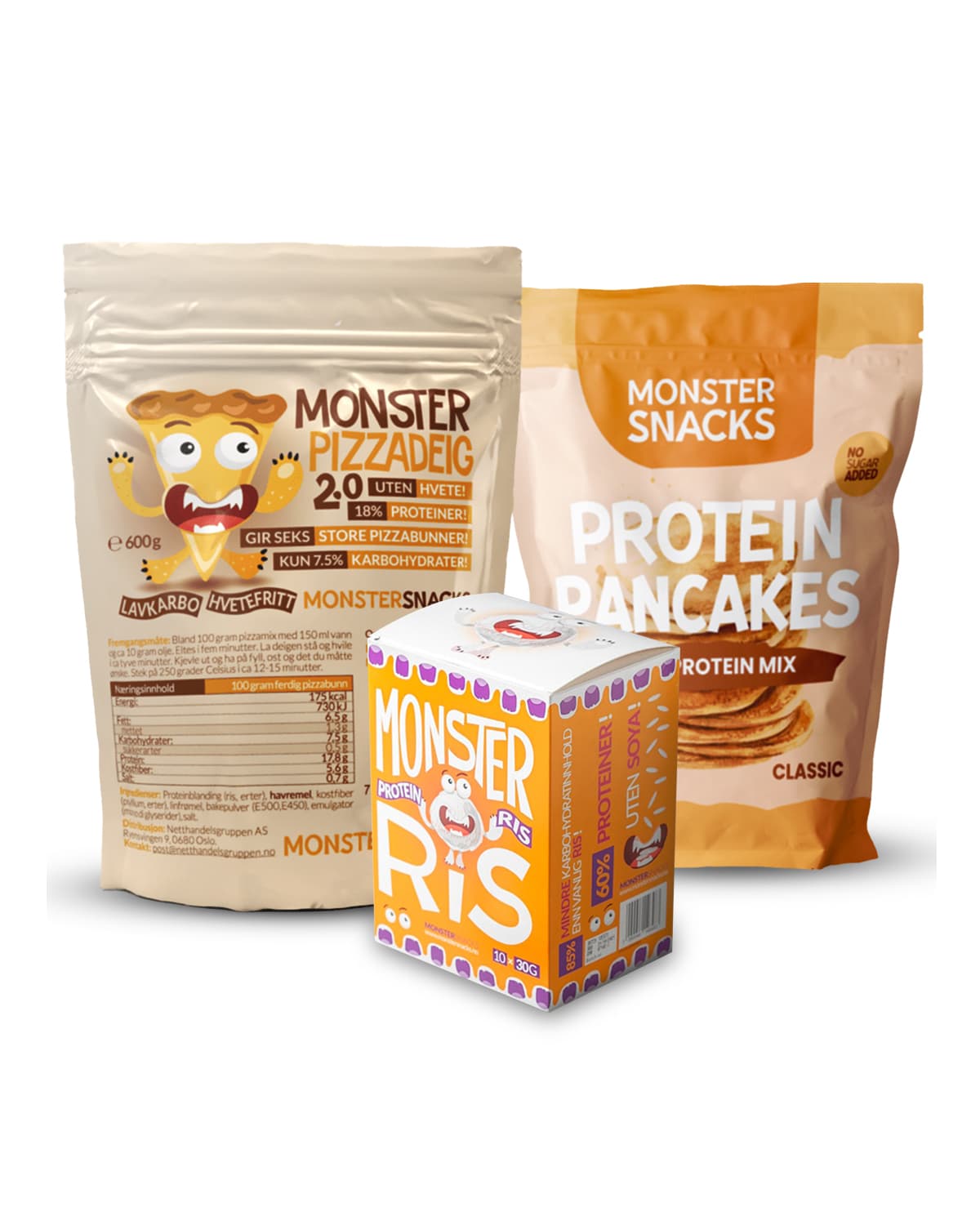 Proteinpakken fra Monster Supersnacks