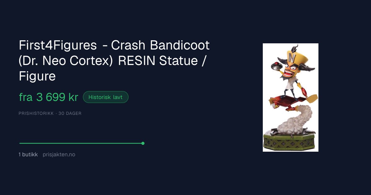 First4Figures - Crash Bandicoot (Dr. Neo Cortex) RESIN Statue /Figure ...