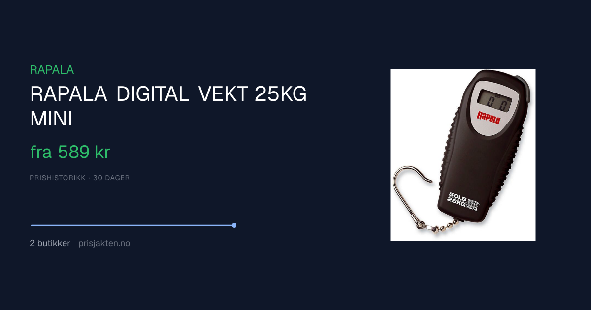 RAPALA DIGITAL VEKT 25KG MINI fra 589 kr | Prisjakten.no