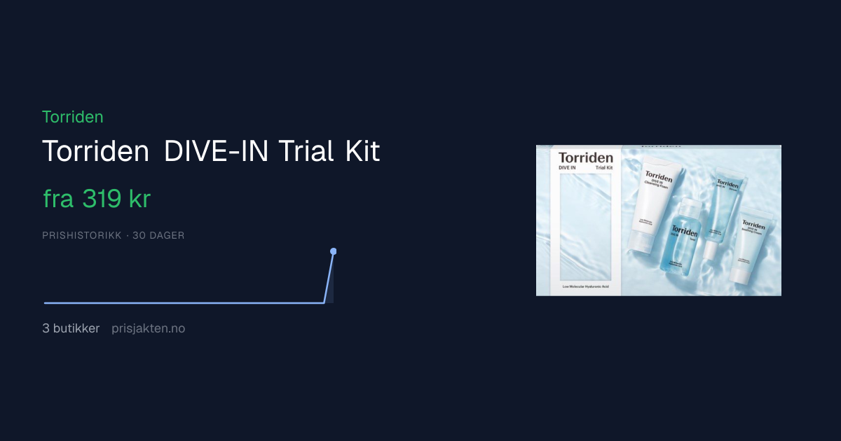 Torriden DIVE-IN Trial Kit fra 329 kr | Prisjakten.no