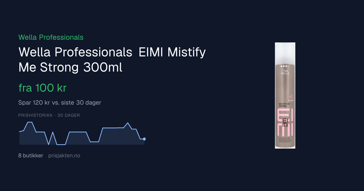 Wella Professionals EIMI Mistify Me Strong 300ml fra 108 kr | Prisjakten.no